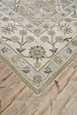 Feizy Eaton 8424F Sage Area Rug Corner Shot