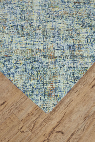 Feizy St Germaine 8387F Blue/Rust Area Rug Corer Image