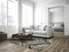 Feizy Katari 3381F Birch/Sterling Area Rug Lifestyle Image Feature