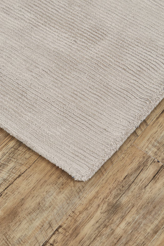 Feizy Batisse 8717F Ivory/Taupe Area Rug Corner Image