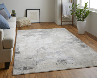 Feizy Prasad 3970F Ivory/Gray Area Rug Lifestyle Image