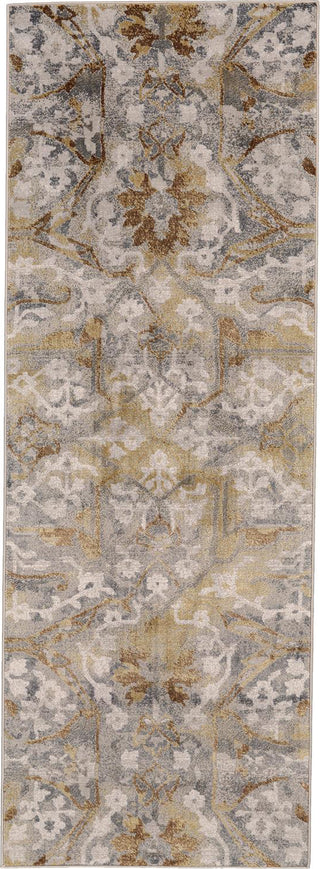 Feizy Cannes 3685F Gray/Yellow Area Rug