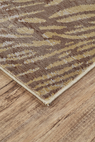 Feizy Cannes 3689F Yellow/Dark Gold Area Rug