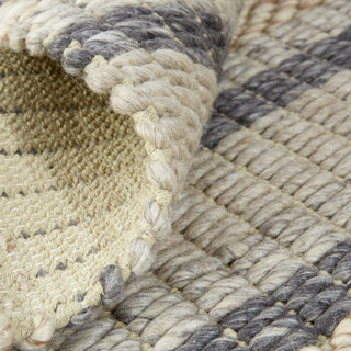 Feizy Berkeley 0738F Ivory/Tan Area Rug Corner Image with Rug Pad