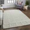 Feizy Berkeley 0739F Ivory/Gray Area Rug Lifestyle Image Feature