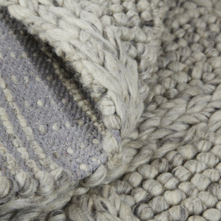 Feizy Berkeley 0739F Ivory/Gray Area Rug Corner Image with Rug Pad