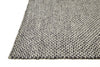 Feizy Berkeley 0812F Gray/Ivory Area Rug Corner Image with Rug Pad