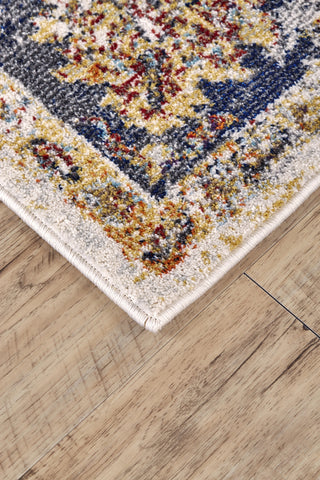 Feizy Emerson 3550F Cream/Blue Area Rug