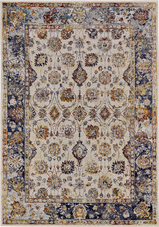 Feizy Emerson 3550F Cream/Blue Area Rug