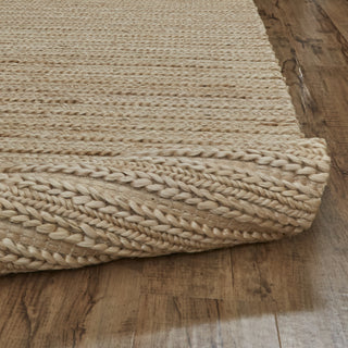 Feizy Kaelani 0769F Gold Area Rug Corner Image with Rug Pad