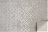 Feizy Micah 3047F Beige/Silver Area Rug Corner Image