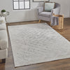 Feizy Micah 3047F Beige/Silver Area Rug Lifestyle Image