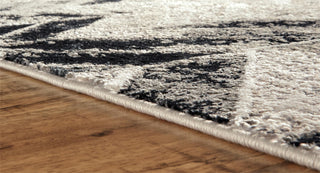 Feizy Micah 3048F Gray/Silver Area Rug Oval Corner Image