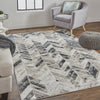 Feizy Micah 3048F Gray/Silver Area Rug Lifestyle Image