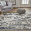 Feizy Micah 3048F Gray/Silver Area Rug Lifestyle Image