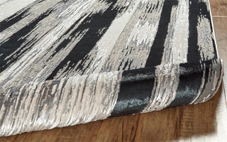 Feizy Micah 3338F Black/Silver Area Rug Perspective Image