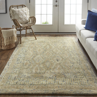 Feizy Isleta 8445F Gray/Blue Area Rug Lifestyle Image Feature