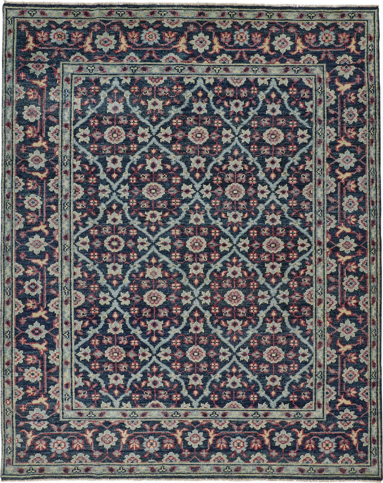 Feizy Piraj 6463F Teal/Red Area Rug main image