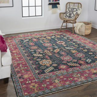 Feizy Piraj 6741F Pink/Blue Area Rug Lifestyle Room Scene Image