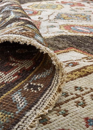 Feizy Piraj 6755F Brown/Yellow Area Rug Up Close Image