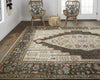 Feizy Piraj 6755F Brown/Yellow Area Rug Lifestyle Featured