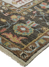 Feizy Piraj 6755F Brown/Yellow Area Rug Lifestyle Close Up Corner Image