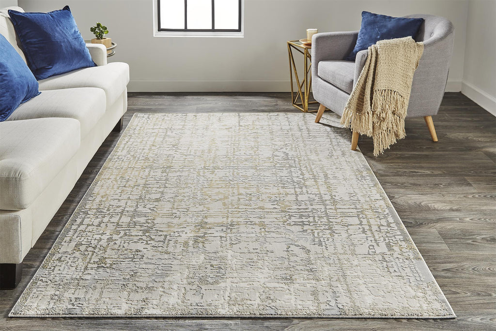 Feizy Waldor 3683F Ivory/Beige Area Rug Lifestyle Image Feature