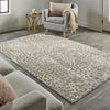 Feizy Waldor 3837F Brown/Ivory Area Rug Lifestyle Image