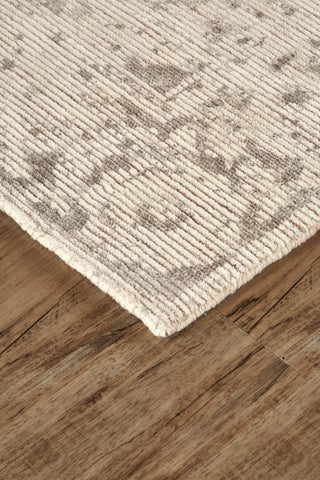 Feizy Reagan 8685F Beige/Tan Area Rug Corner 