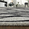 Feizy Enzo 8734F Taupe/Black Area Rug Pattern Image
