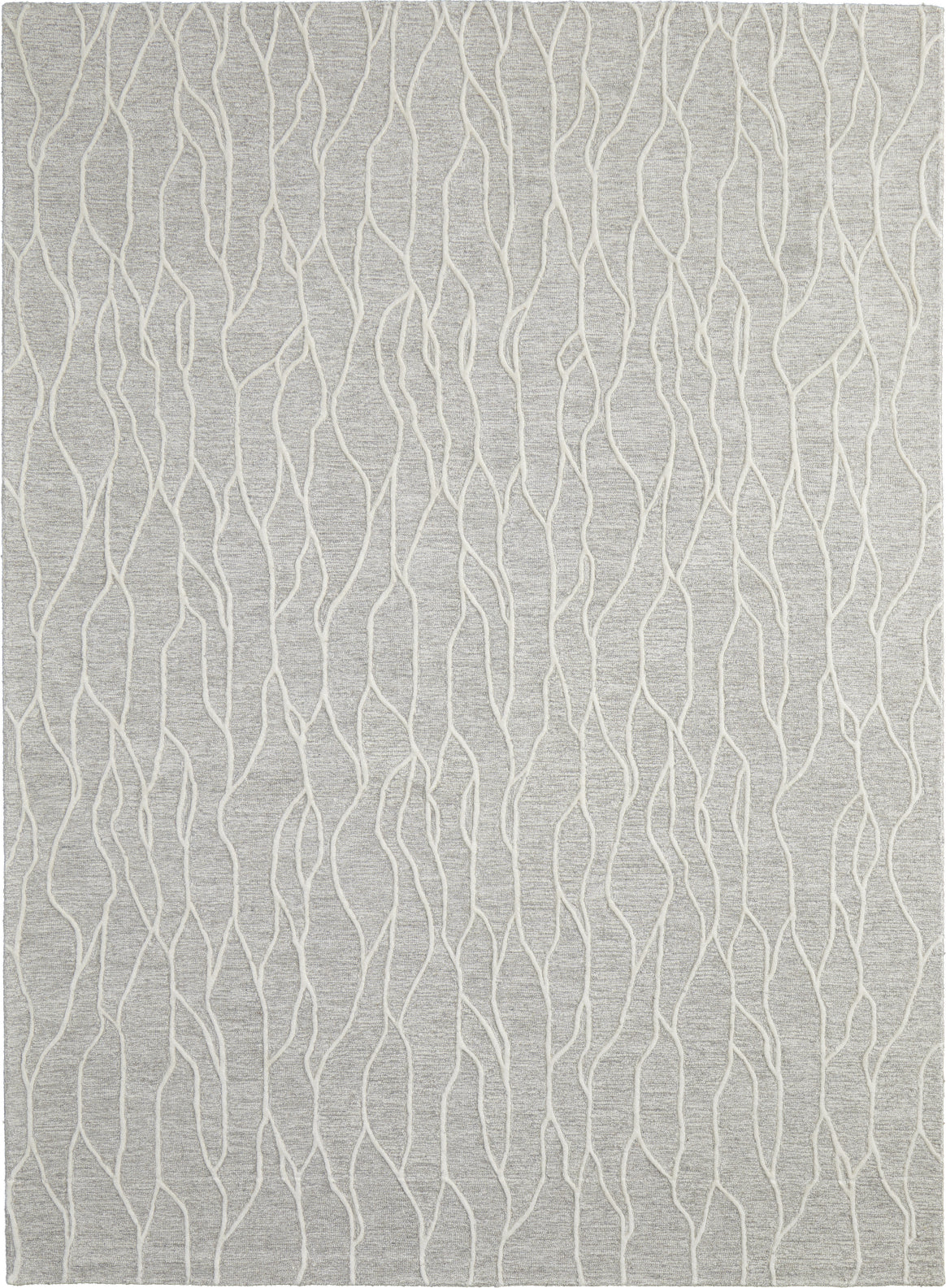 Feizy Enzo 8734F Taupe/Ivory Area Rug main image