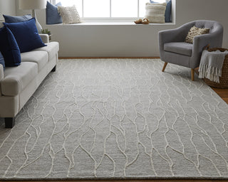 Feizy Enzo 8734F Taupe/Ivory Area Rug Lifestyle Image