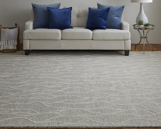 Feizy Enzo 8734F Taupe/Ivory Area Rug Lifestyle Image