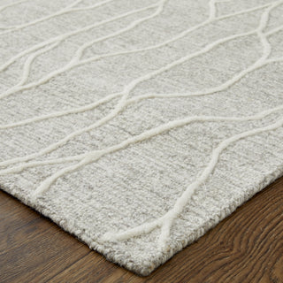 Feizy Enzo 8734F Taupe/Ivory Area Rug Lifestyle Image