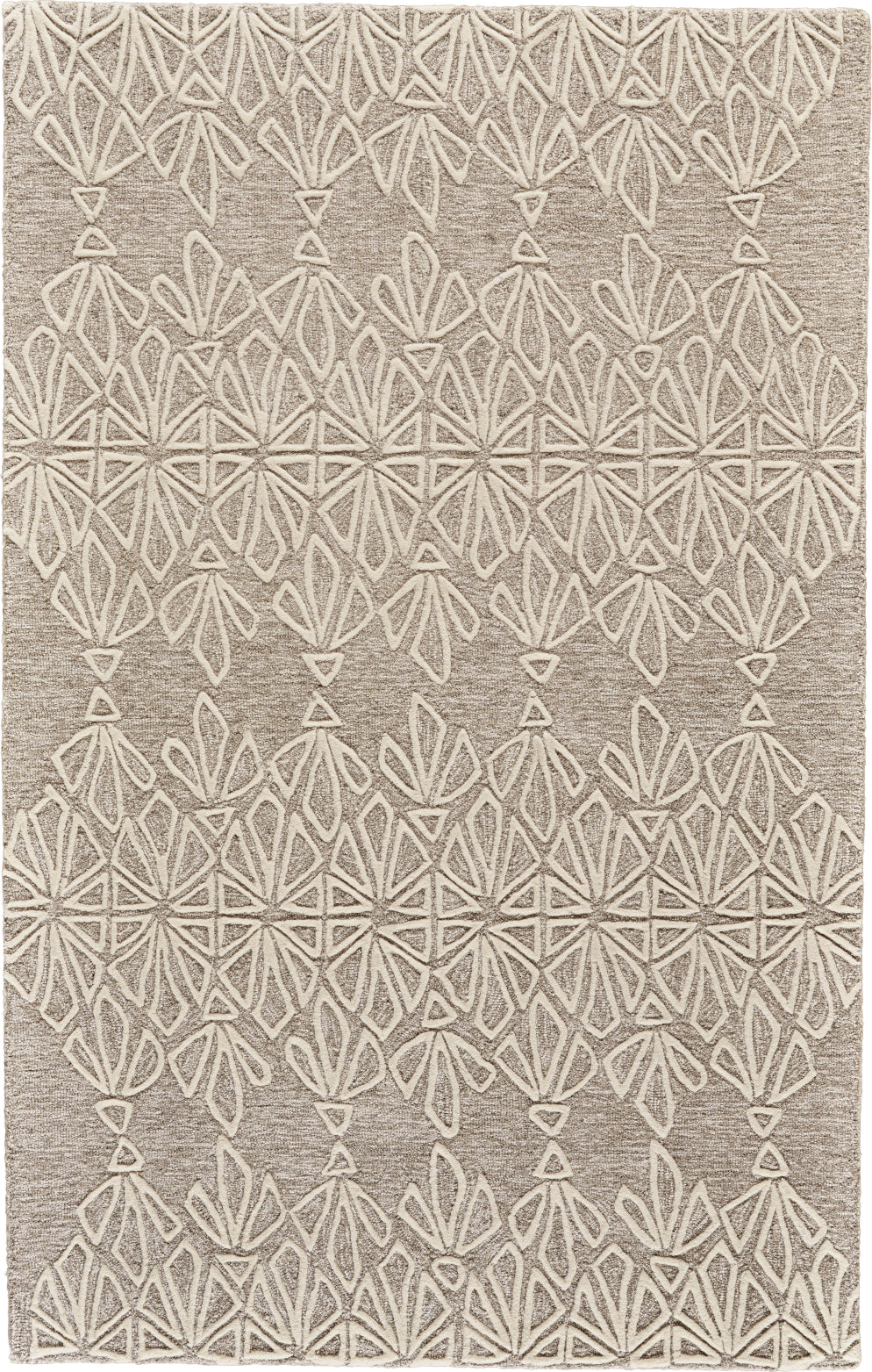 Feizy Enzo 8735F Taupe/Ivory Area Rug main image