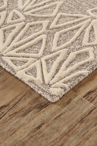 Feizy Enzo 8735F Taupe/Ivory Area Rug Lifestyle Image