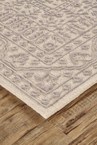 Feizy Branson 8754F Ivory/Light Gray Area Rug