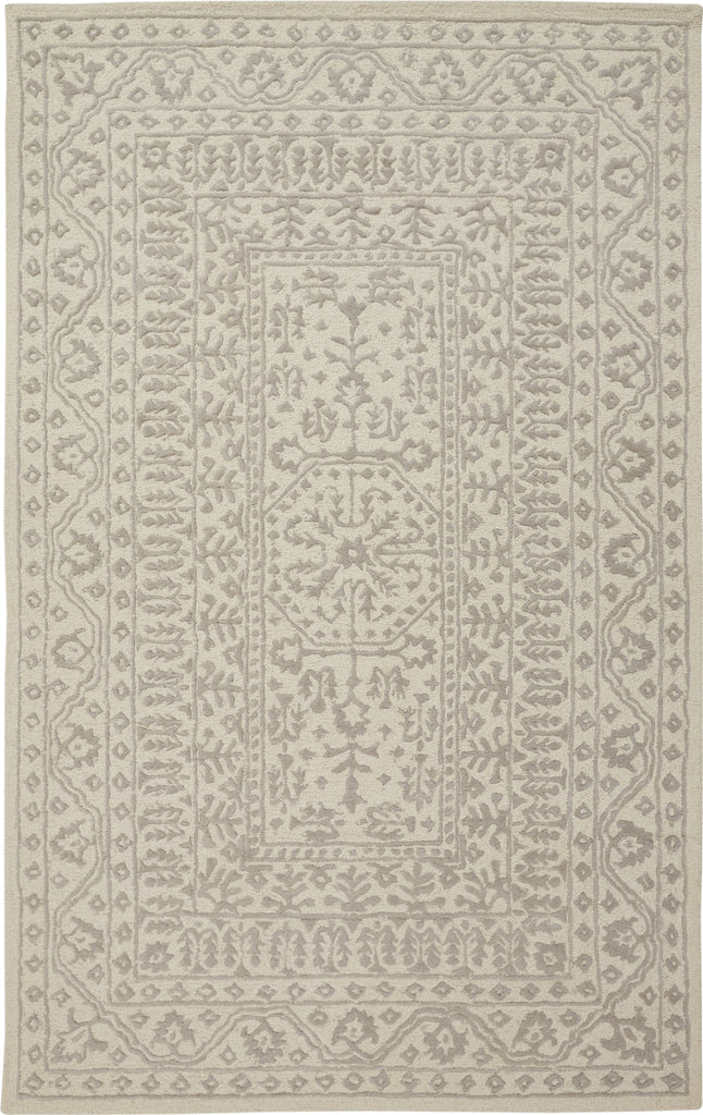 Feizy Branson 8754F Ivory/Light Gray Area Rug