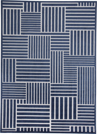 Feizy Gaspar 3836F Navy/Gray Area Rug