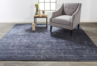 Feizy Lennox 8694F Blue/Ivory Area Rug Lifestyle Image Feature