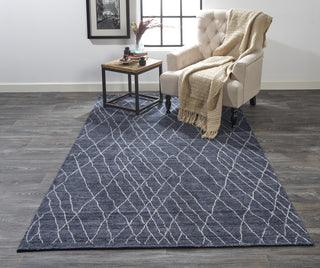 Feizy Lennox 8695F Blue/Ivory Area Rug Lifestyle Image Feature