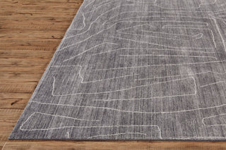 Feizy Lennox 8698F Gray/Ivory Area Rug Corner Detail Image