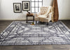 Feizy Vivien 6554F Gray/Blue Area Rug Lifestyle Image Feature