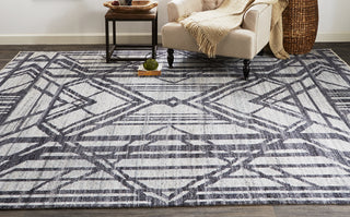 Feizy Vivien 6554F Gray/Blue Area Rug Lifestyle Image