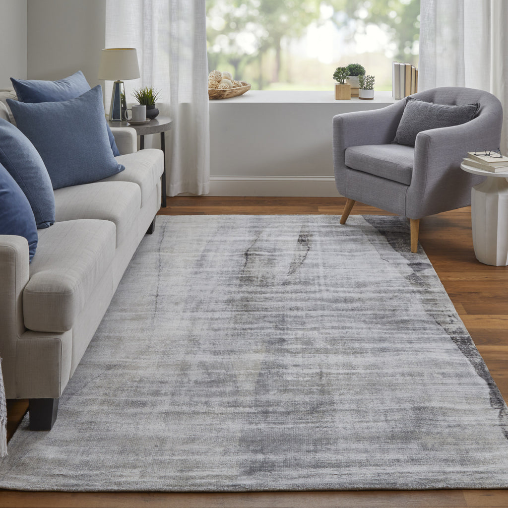 Feizy Emory 8664F Gray Area Rug Lifestyle Image Feature