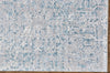 Feizy Cecily 3574F Teal/Gray Area Rug Corner Image with Rug Pad