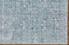 Feizy Cecily 3595F Teal/Gray Area Rug Corner Image with Rug Pad