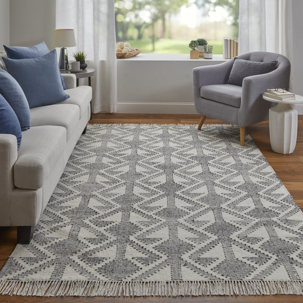 Feizy Savona 0792F Gray/Ivory Area Rug Lifestyle Image Feature