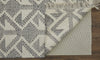 Feizy Savona 0792F Gray/Ivory Area Rug Backing (Pad Not Included)