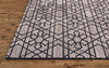 Feizy Asher 8766F Gray/Black Area Rug Corner Image